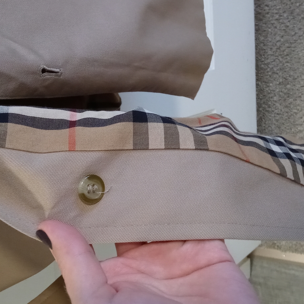 💎VTG Burberry💎 - Men's Classic Trench Coat w/Removeable Wool/Camel Hair Lining - Picture 10 of 16